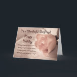 Elegant rose birthday card for girlfriend<br><div class="desc">An elegant pale rose on a lace background. A beautiful card that will impress any lady. With a touching verse to reach her heart.</div>