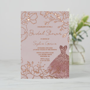 Elegant Rose & Blush Bridal Shower Rose Gold