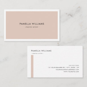Elegant Rose Border Professional and Minimalist Business Card
