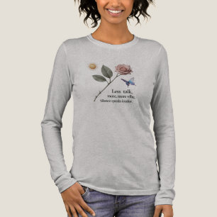 Elegant Rose & Butterfly Design Women’s Tri-Blend Shirt