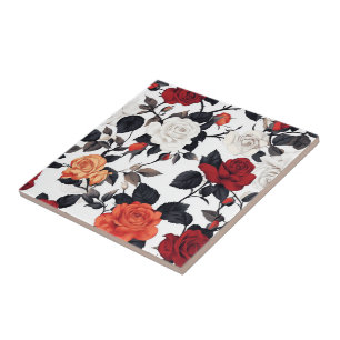 Elegant Rose Ceramic Tiles For Kitchen Floor