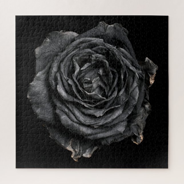 Elegant Rose Collection on Black Jigsaw Puzzle (Vertical)