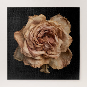 Elegant Rose Collection on Black Jigsaw Puzzle