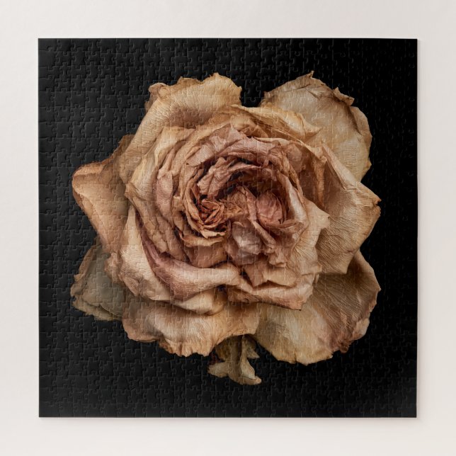 Elegant Rose Collection on Black Jigsaw Puzzle (Vertical)