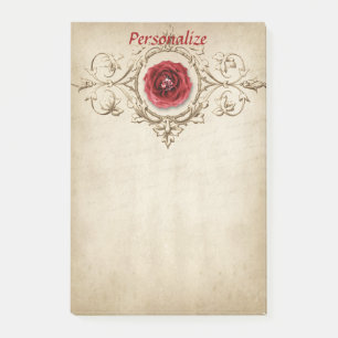 Elegant Rose Diamond Personalise Post-it Notes
