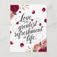 Elegant Rose Floral Quote Design