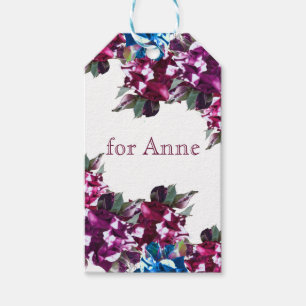 Elegant, Rose Flowers Custom Gift Tags