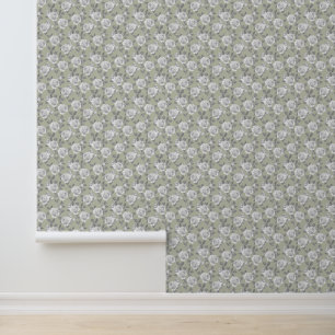 Elegant Rose Garden in Lavender Wallpaper