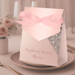 Elegant Rose Gold Bridal Shower Favour Box