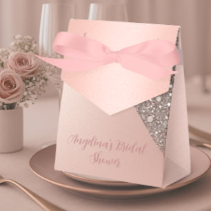 Elegant Rose Gold Bridal Shower Favour Box