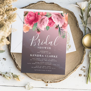 Elegant Rose Gold Bridal Shower Invitation