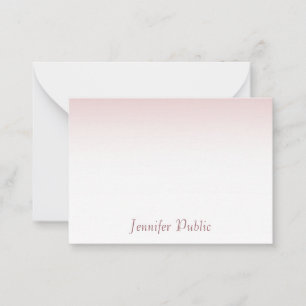 Elegant Rose Gold Calligraphed Script Template