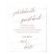 Elegant Rose Gold Calligraphy Photobooth Guestbook