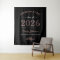 Elegant Rose Gold Class of 2026 Backdrop