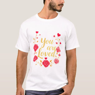 Elegant Rose & Gold Design Men's Basic T-Shirt