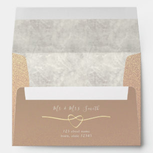 Elegant Rose Gold Envelope