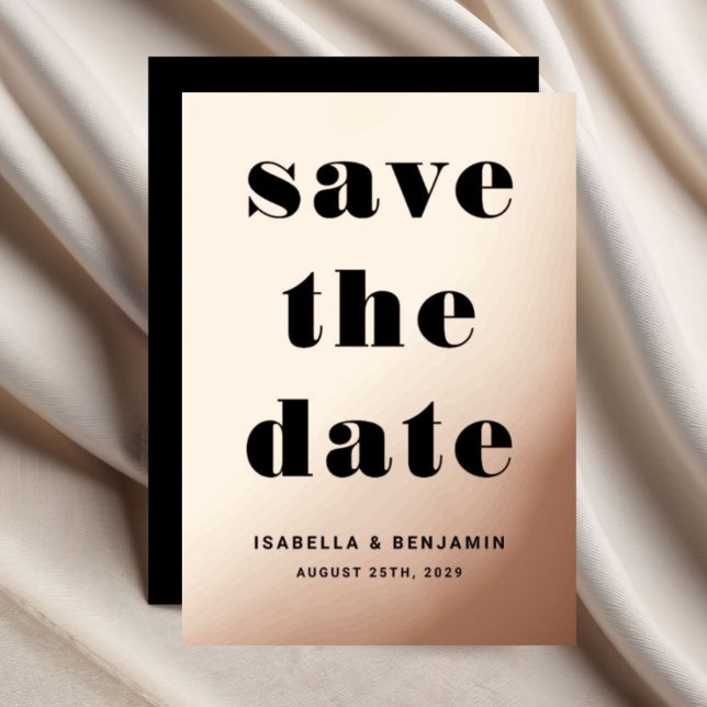 Elegant Rose Gold Foil Wedding Save The Date (Elegant Rose Gold Foil Wedding Save The Date Foil Invitation)