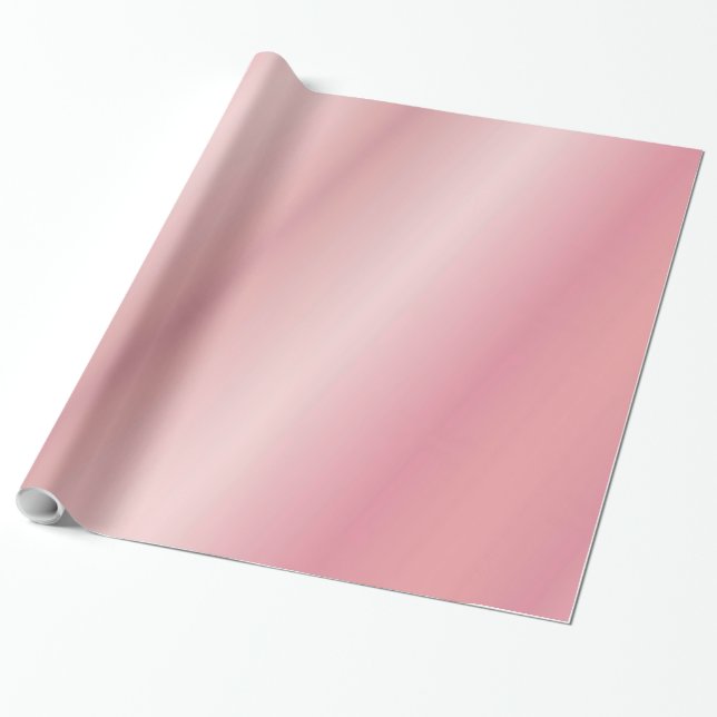 Elegant Rose Gold Glamour Template Gift Wrapping Paper (Unrolled)