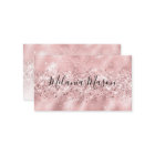 Elegant Rose Gold Glitter Makeup Artist Sparkly