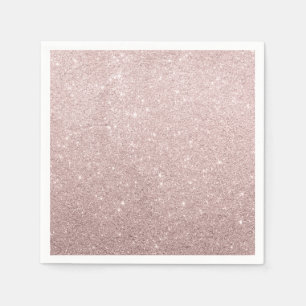 elegant rose gold glitter napkin