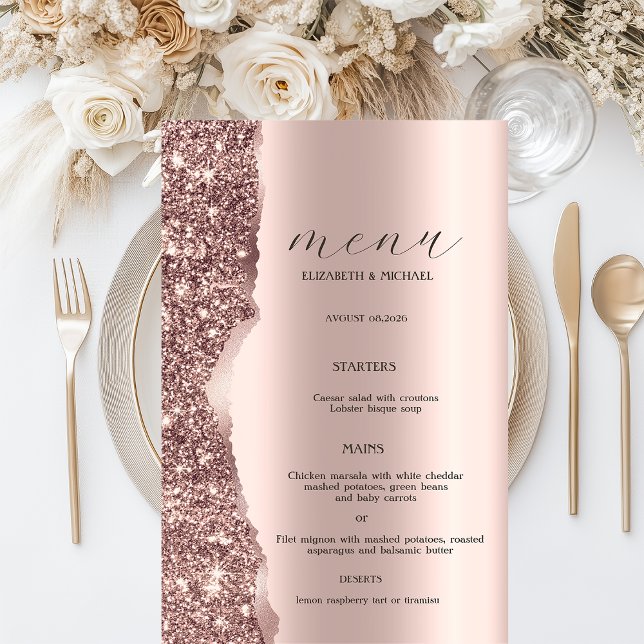Elegant Rose Gold Glitter Script  (Creator Uploaded)