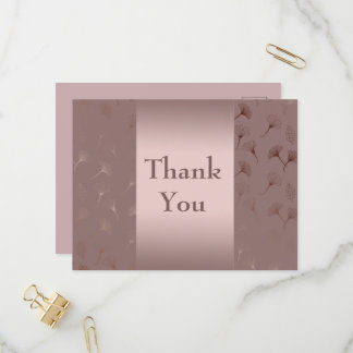 Elegant Rose Gold Hand Drawn Floral Invitation Postcard