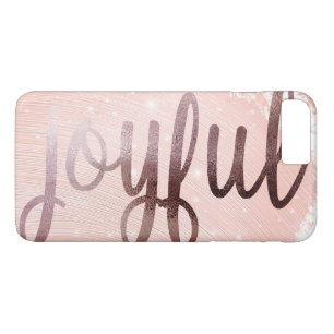 Elegant Rose Gold Joyful design Case-Mate iPhone Case