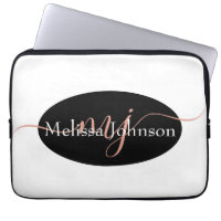 Elegant Rose Gold lettering on Black