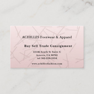 Elegant Rose Gold Marble Business Card