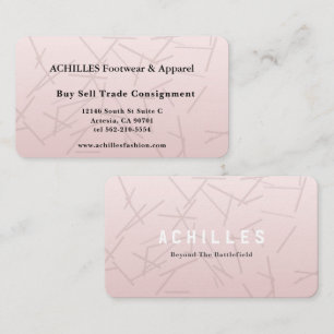 Elegant Rose Gold Marble Business Card