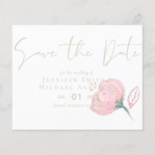 Elegant Rose Gold Modern Wedding Sparkle