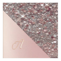Elegant Rose Gold Monogram