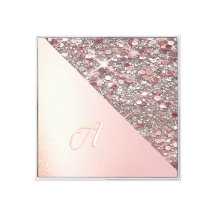 Elegant Rose Gold Monogram