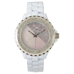 Elegant Rose Gold Monogram Watch