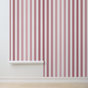 Elegant Rose Gold Pink Striped Wallpaper