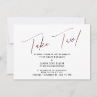 Elegant Rose Gold Take Two Postponed Wedding