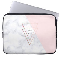 elegant rose gold triangles white marble pink