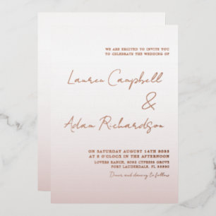 Elegant Rose Gold Wedding