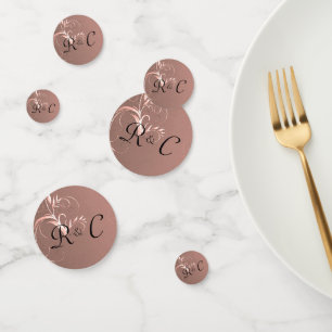 Elegant Rose Gold Wedding Confetti
