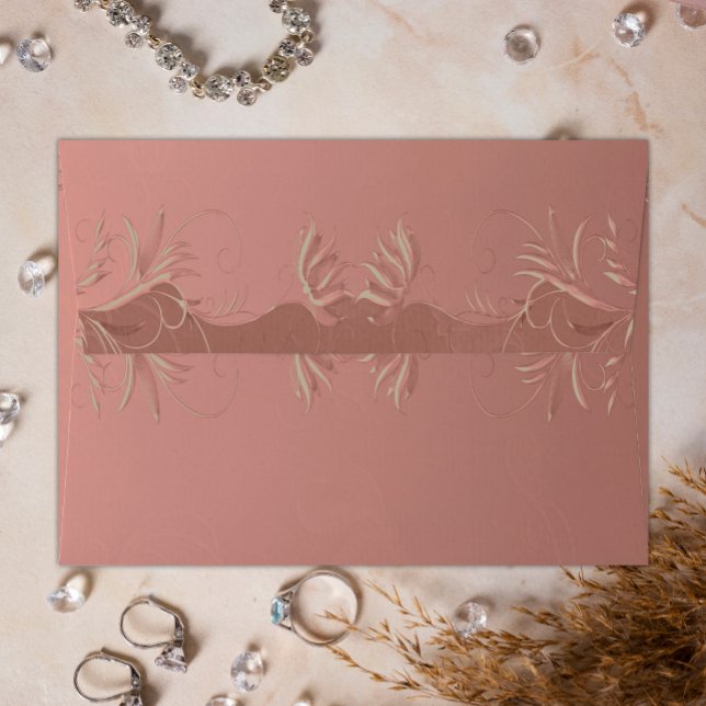 Elegant Rose Gold Wedding Envelope (Creator Uploaded)