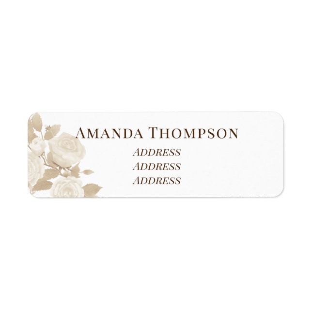 Elegant Rose Monogram White (Front)