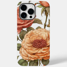 Elegant Rose Print iPhone Back Case