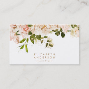 Elegant Rose Romance Business Card