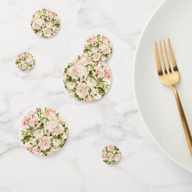 Elegant Rose Romance Wedding Confetti (Group)