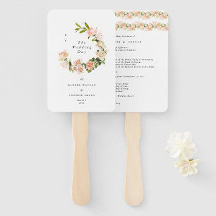 Elegant Rose Romance Wedding Hand Fan