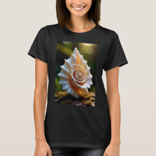 Elegant Rose Seashell Coastal Nature Women's T-Shi T-Shirt