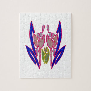 Elegant Rose Watercolor Art Print Jigsaw Puzzle