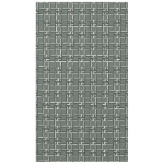 Elegant Rosemary Sage Greek Key Pattern Tablecloth