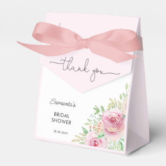 Elegant roses bridal shower Thank You Favour Box