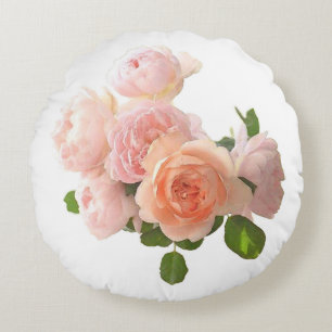 Elegant Roses Design Modern Template Trendy Round Cushion